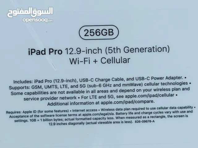 Apple iPad 5 256 GB in Irbid