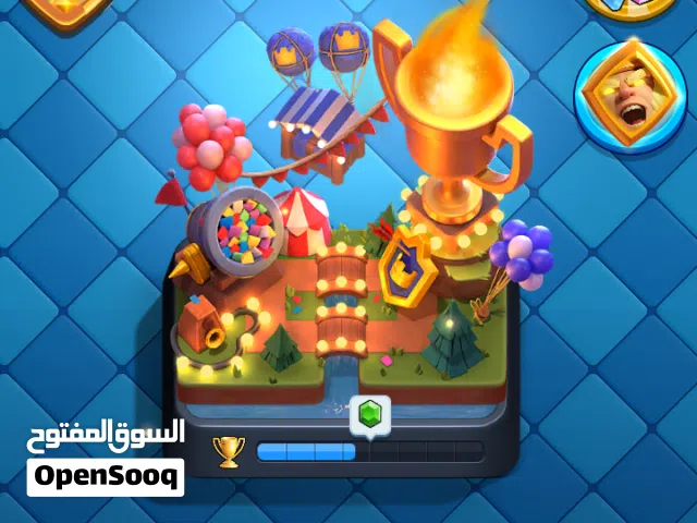 حساب كلاش رويال للبيع كؤوس 8880 عمر الحساب اربع سنوات تشكيله بطاقات 14 مفتوح جميع البطاقات اقرا الوص