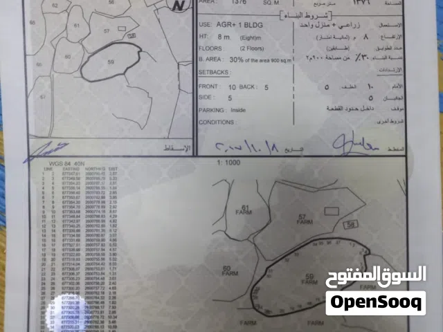 للبيع مزرعه بها بئر ماء ونخيل وبعض الأشجار المثمره مساحه 1376 مطلوب 50 الف ريال في مسقط/ الخيران