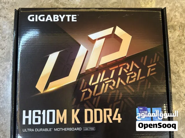 New Gigabyte H610M K DDR4 14th gen motherboard مذربورد جيل 14