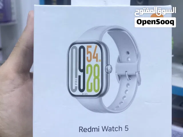 ساعه شاومي 5 جديده مستعمله نضيفه مع 2 سير للساعه بالكارتونه مع شاحنه النضافه 100%