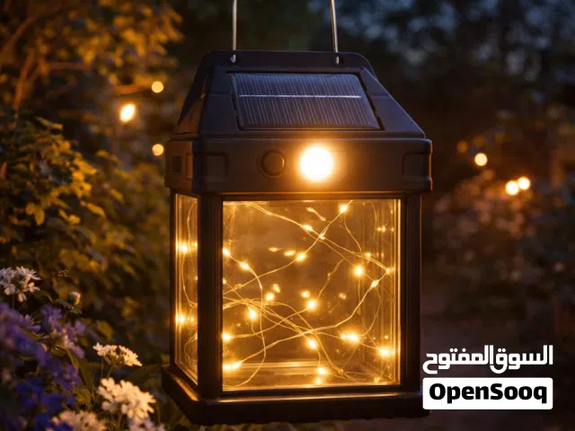 مصباح حائط او حديقة على الطاقة الشمسية