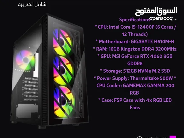 !!!! Rtx 4060 و intel i5 الجيل 12