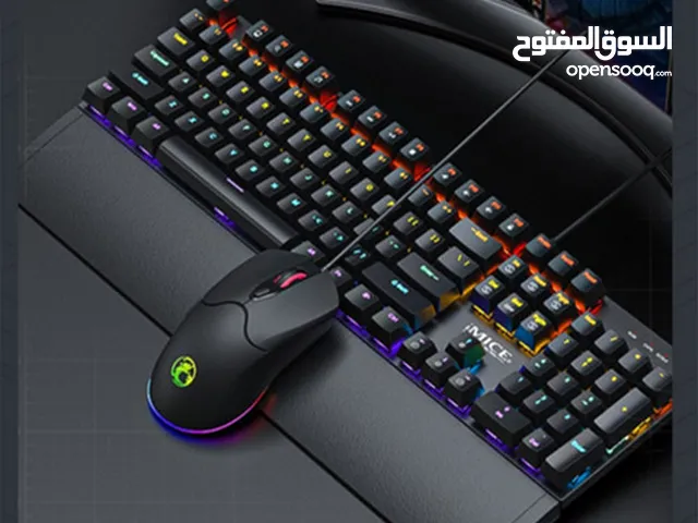 ماوس و كيبورد ميكانيكي I MICE MK-X10 USB WIRED KEYBOARD & MOUSE COMBO KIT RED SWITCH 100%