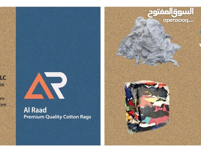 Cotton rags pure cotton white and colour