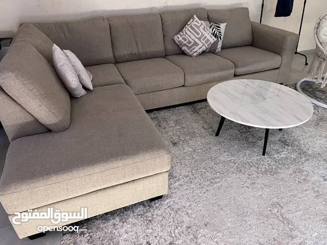 كنبة زاوية لون بيج