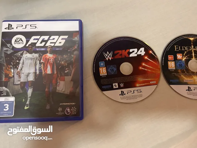 FC 26 for sell with 2 games WWE2K24 and Elden Ring (380 AED – negotiable)