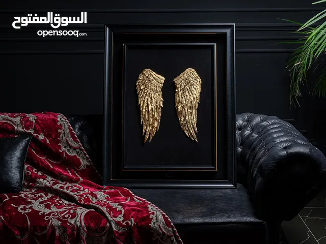 Handmade 24-karat gold leaf painting