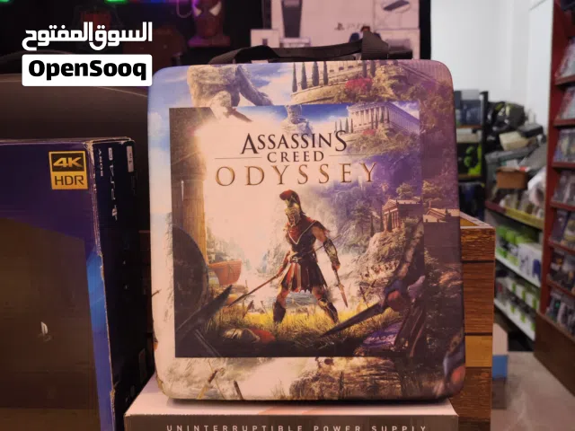 بلي4 سلم بالة مستخدم مهكر هارد 500 جيجا دبل جوستك تجاري كامل الملحقات مع جنطة إضافية.