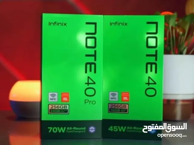 انفينيكس NOTE 40 pro جديد كفالة الوكيل الرسمي في الأردن بسعر مميز