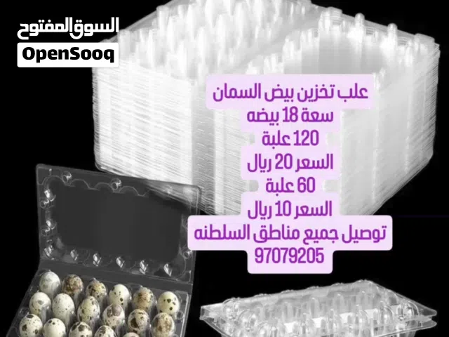 علب تخزين بيض سمان للبيع
