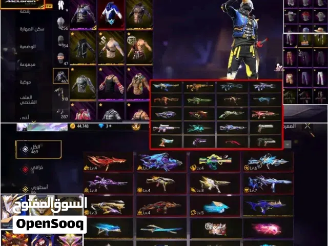 Free Fire Accounts and Characters for Sale in Cairo