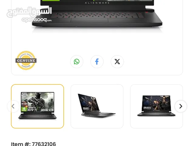 Alienware m17 R5 Gaming Laptop , AMD Ryzen 9