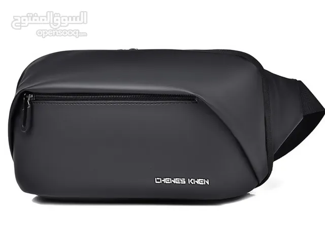 Chewes Sac de poitrine décontracté pour hommes avec bandoulière LX064 NOIR / BLEU