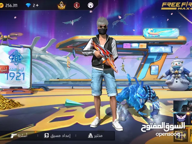 حساب فري فاير للبيع لفل72