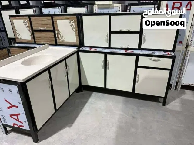 كاونتر المنيوم قياس متر ونص وسنك متر و20 مرمر