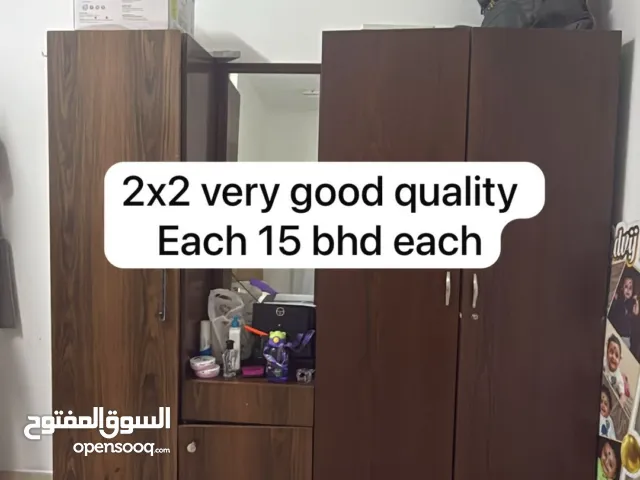 Wardrobe, mirror, side table