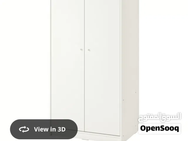 خزانة ايكيا بابين بحالة جيدة لون أبيض Ikea kleppstad 2 doors wardrobe white