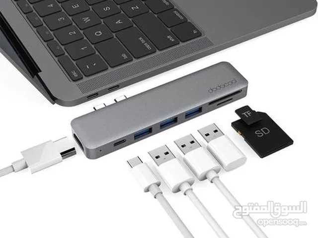 7-in-1 Multiport Hub with Dual USB-C Connectors