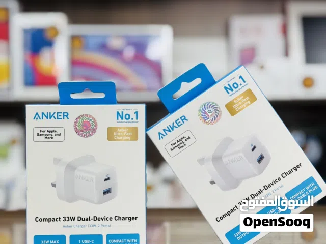 شاحن انكر 18 شهر ANKER CHARGER ( 33W  2 PORTS )