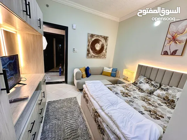 Sharjah Al Butinah, furnished studios, super deluxe furniture, second occupant, price 2600, includin