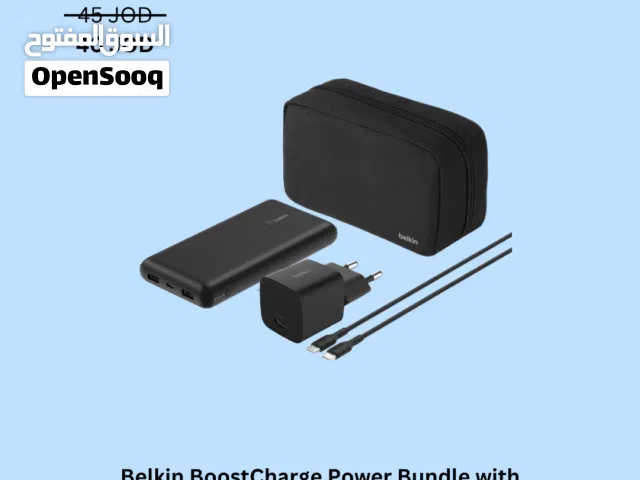 Belkin boostcharge Bundle with 10k power bank + usb-c Wall Charger 25W + USB-C to USB -NEW -MEGAByte