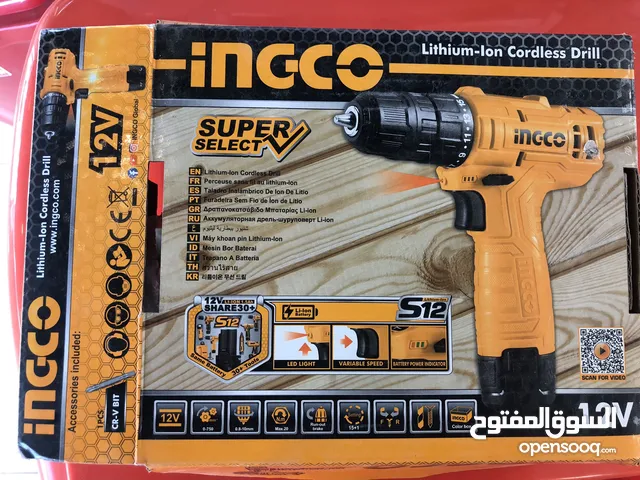 دريل شحن انجيكو حجم بطارية 12v بستخدم لفتح وشد البراغي الاصلي الدرجة الاولى من ماركة انجيكو