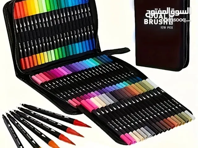 اقلام تلوين ثنائية 60 قلم