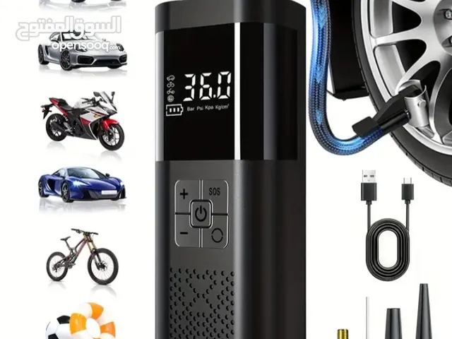 ريح راسك من بنشر الإطارات! ويا وايرلس إير بمب (Wireless Air Pump)، عبّي تواير سيارتك وسياكلكم وكوركم