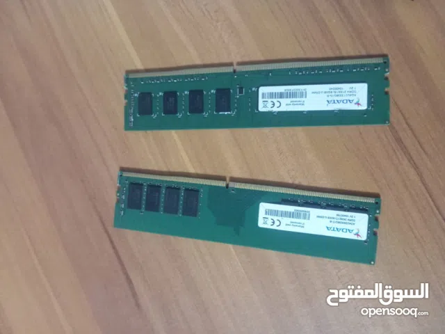 للبيع قطعتين رام ADATA DDR4 مجموع 16GB أصلية - أداء ممتاز واستقرار عال
