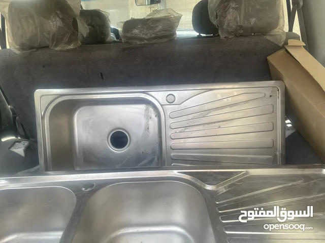 حوضين مزوج و حوض مفرد و حنفيه نظام دش للمطبخ