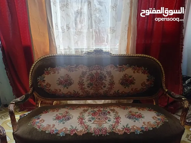 صالون مدهب عمولة بقماش بوكيهات