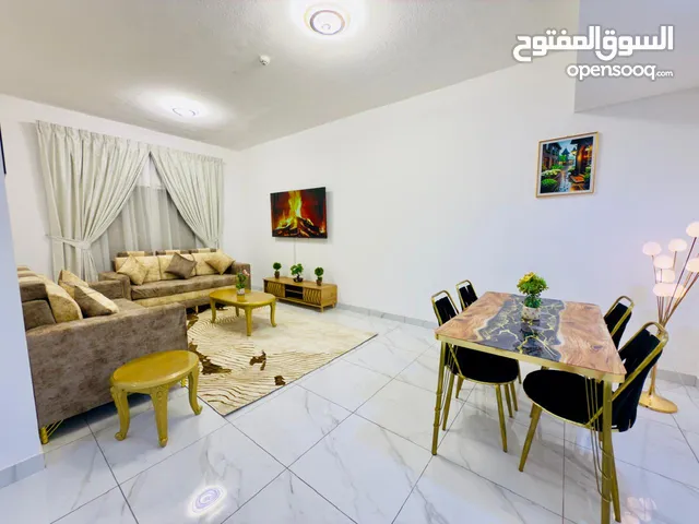 g1-غرفتين وصالة عصرية اول ساكن مع باركينغ للايجار شاملة الفواتير والانترنت عجمان بجانب اسواق العين