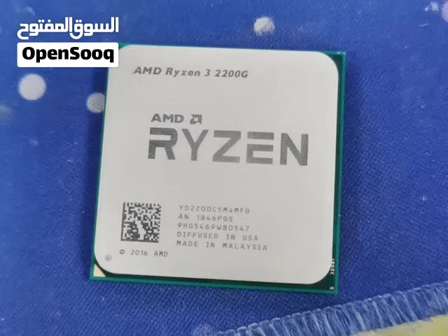 معالج Ryzen 3 2200G (نظيف)