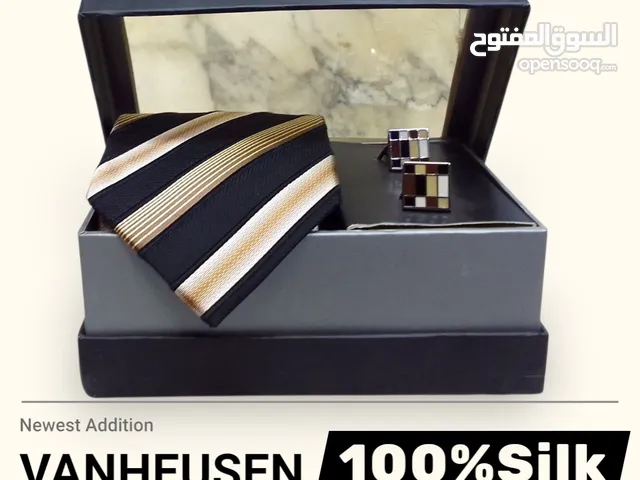 ربطة عنق رجالي فاخره عدة ماركات عالميه حرير 100%