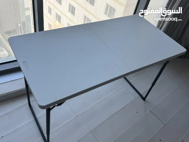 Outdoor Table White Foldable Portable 122 x 61 cm