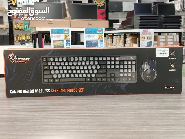 Porodo Gaming Design Wireless Keyboard Mouse PDX225