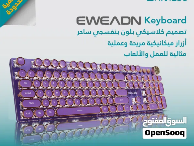 EWEADN V20 Retro Typewriter Mechanical Gaming Keyboard