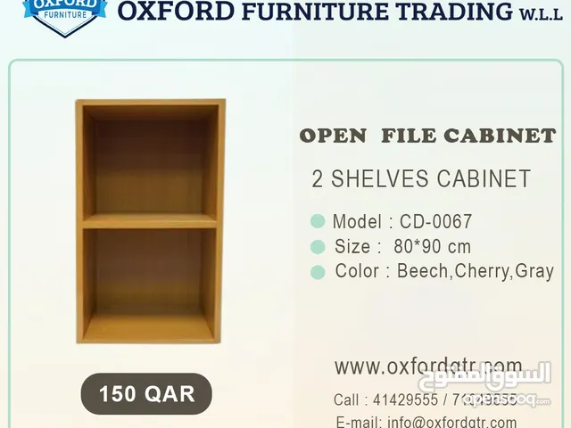 2 Shelves Open File Cabinet