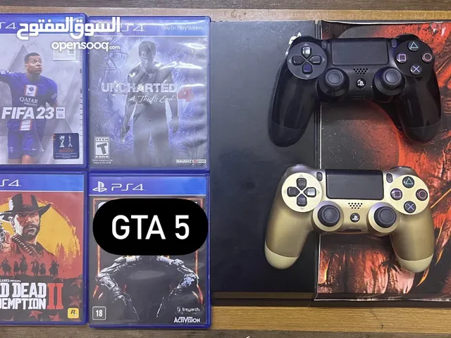 PlayStation 4 500GB with 2 controllers and 5 amazing games (WhatsApp only)