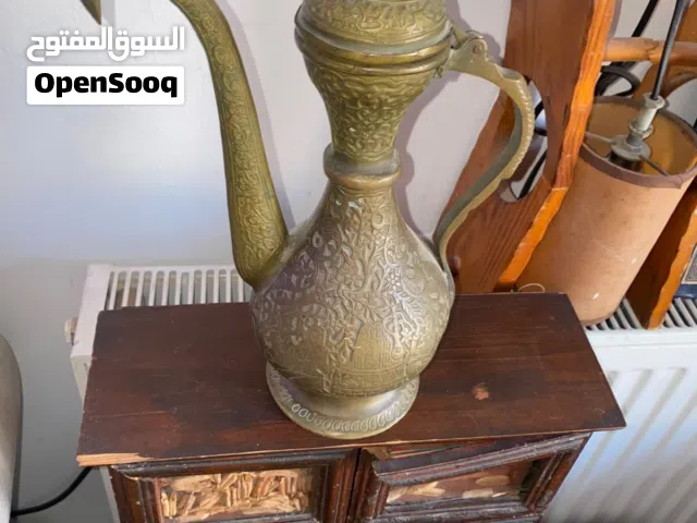 مزهريات نحاس انتيك وابريق مغربي