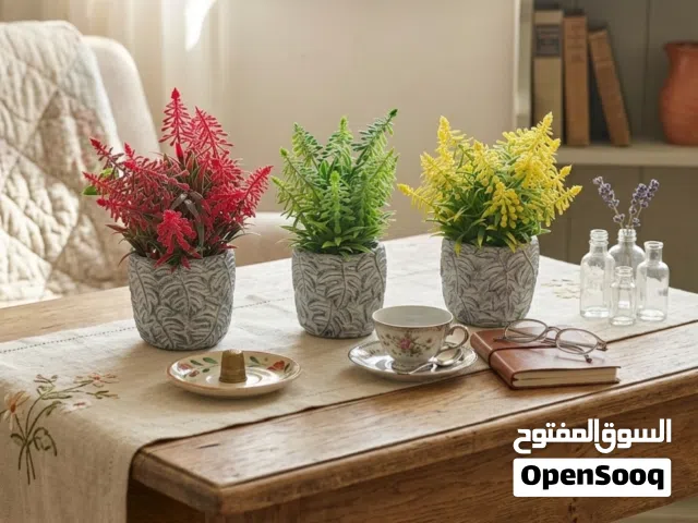 قوارات نبات صناعي عدد 3 ب 5 دنانير