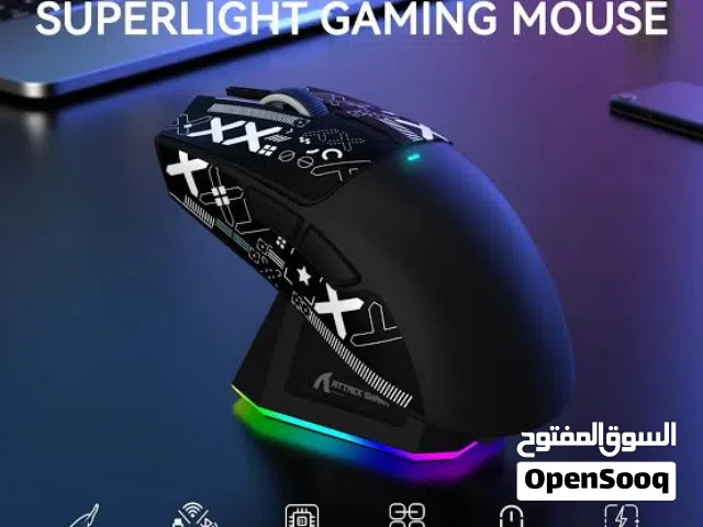ماوس Attack Shark X11 جديد مع الستيكرات ومتوفر توصيل بدينارين لجميع المملكه