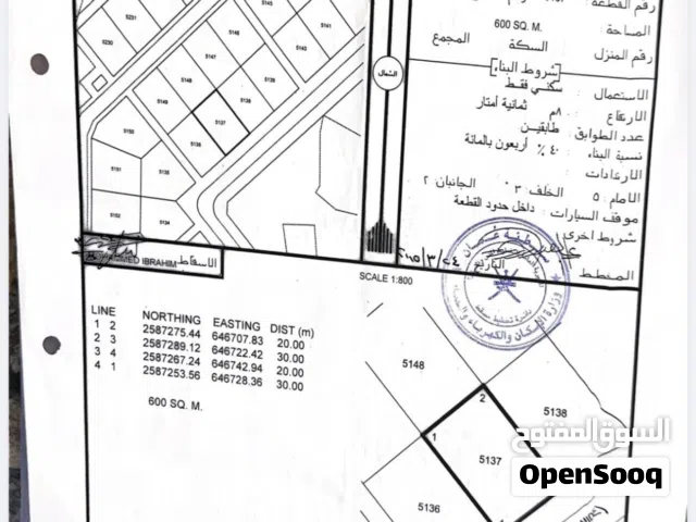 Residential Land for Sale in Muscat Amerat