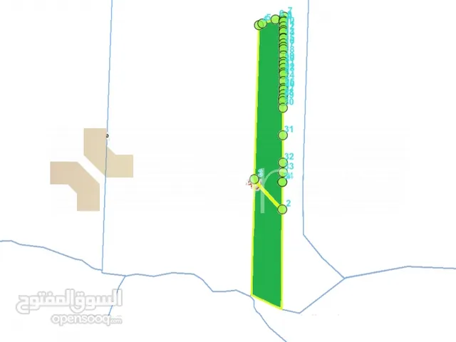 Residential Land for Sale in Amman Airport Road - Manaseer Gs