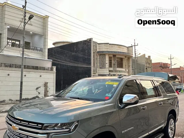 السلام عليكم شوفرليت سوبربان للبيع 2023 بريمير وارد أمريكي كلين تايتل كفالة حتى الدعاميات ماشية 83 ا