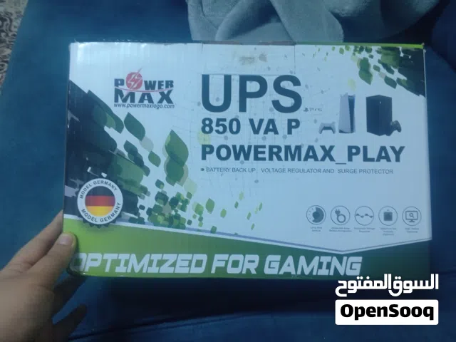 power max ups 850vaجديد و مشحون للاستعمال المباشر