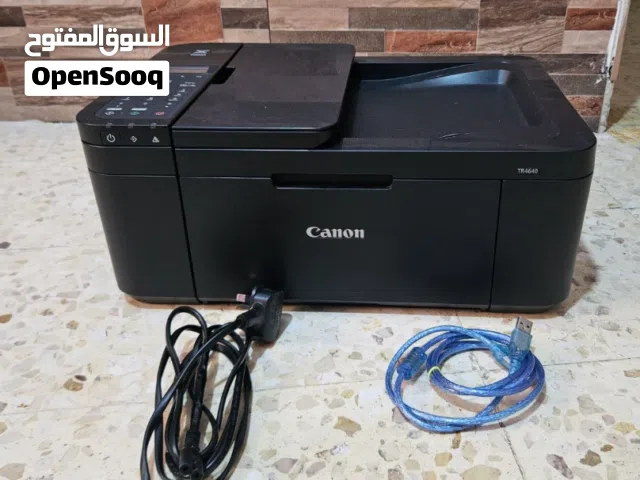 طابعة Canon PIXMA TR4640 - مستعملة بحالة ممتازة