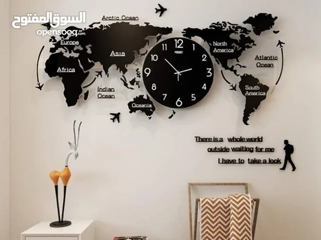ساعة خريطة العالم 