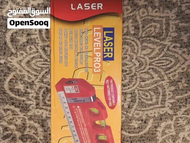 أداة قياس متعددة الأغراض Fixit Laser Level Pro 3 مع شريط قياس بطول 8 أقدام